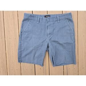 Brixton Men's Toil II Chino Shorts Size 34 Blue/Gray